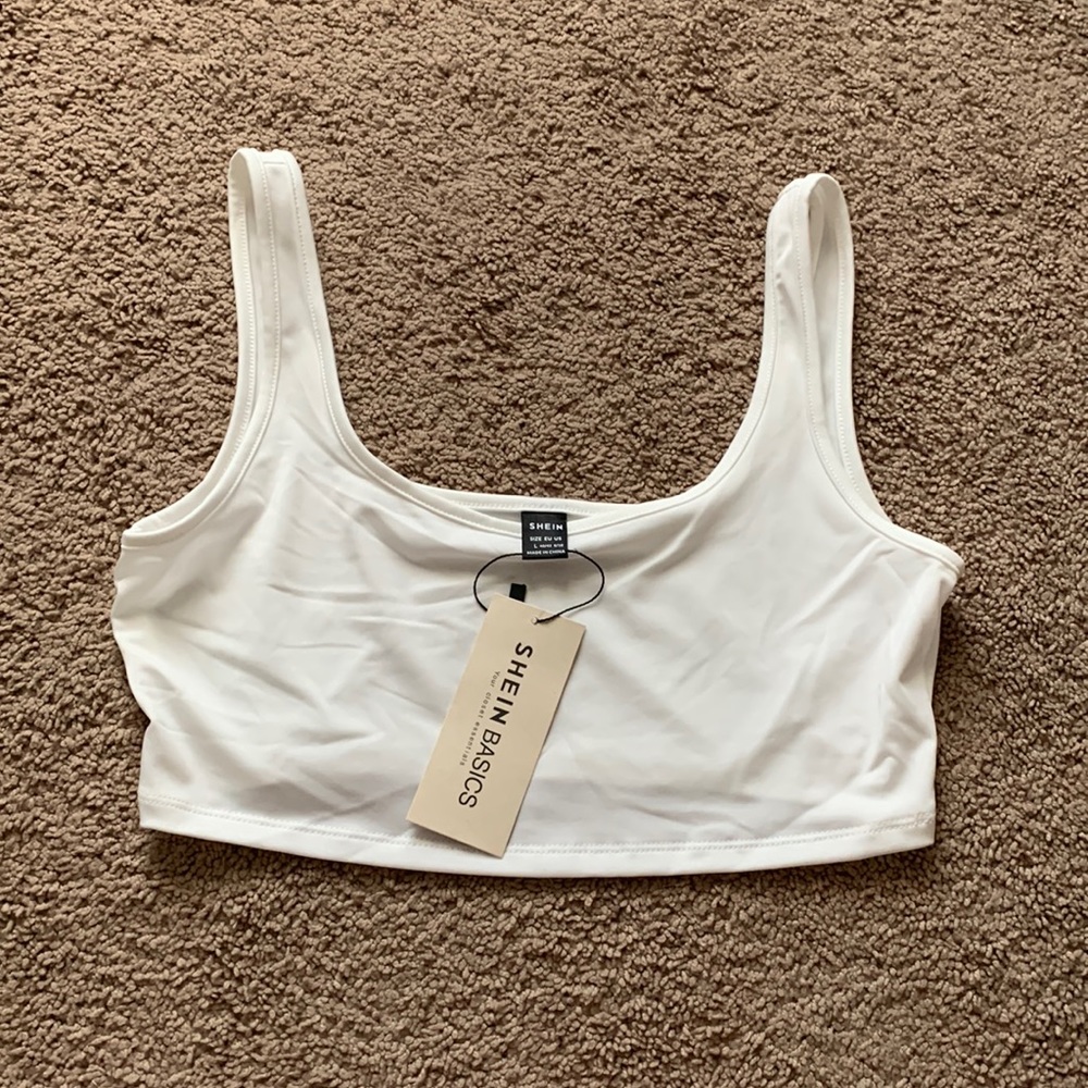 White sports bra
